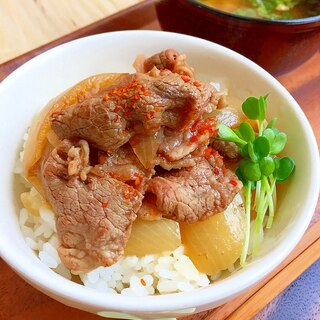 ご飯がススム♪モリモリ 牛丼